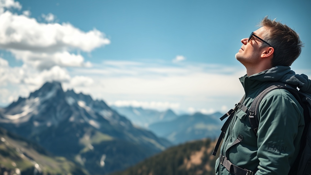 등산로에 설치된 방향 표지와 경로 안내판