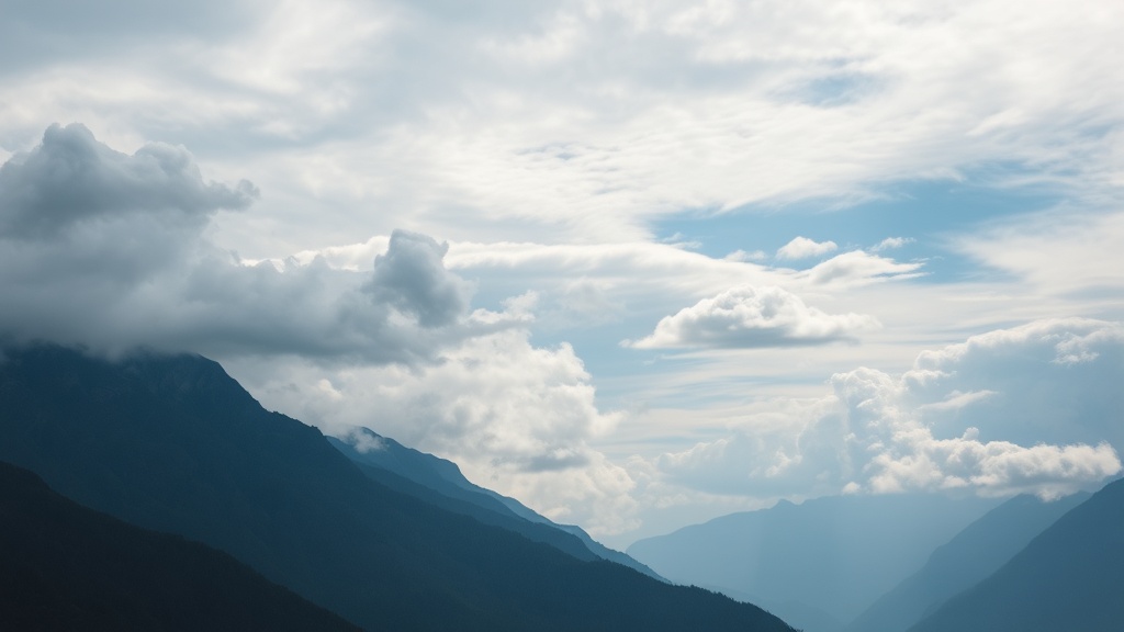 등산 중 관찰할 수 있는 기상 변화와 구름의 형태